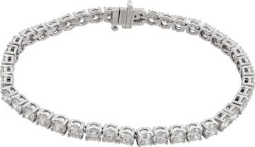 Round diamond bracelet 10.49 cts in diamonds platinum Bracelet Collection
