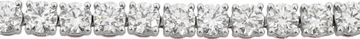 Round diamond bracelet 10.49 cts in diamonds platinum