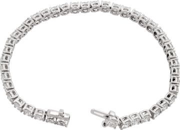 Round diamond bracelet 10.49 cts in diamonds platinum