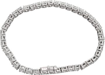 Round diamond bracelet 10.49 cts in diamonds platinum