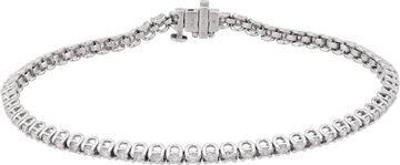 Round Diamond Line Bracelet in Platinum Round Diamond Line Bracelet in Platinum Bracelet Collection