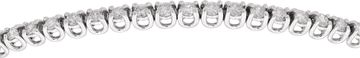 Round Diamond Line Bracelet in Platinum