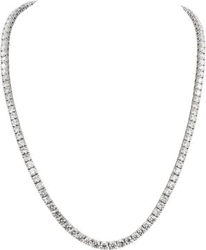 Round diamond necklace 26.71 cts platinum Necklace Collection