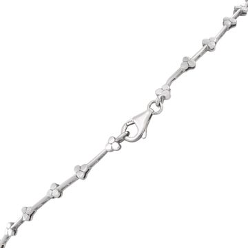 Royal Blue Topaz and Pearl Necklace in 14k white gold