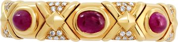 Ruby and Diamond bracelet in 18k yellow gold