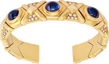 Sapphire and Diamond Bracelet in 18k yellow gold