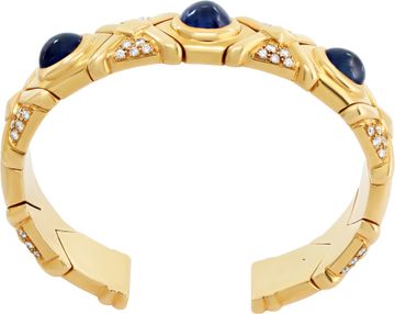 Sapphire and Diamond Bracelet in 18k yellow gold