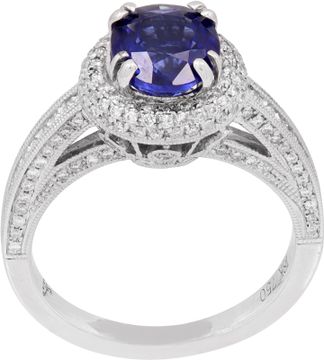 Sapphire and Diamond ring in 18k white gold Sapphire and Diamond ring in 18k white gold Ring Collection