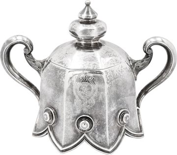 Sazikov- rare and collectiable 4 piece silver tea set