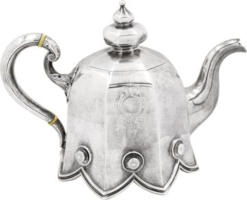 Sazikov- rare and collectiable 4 piece silver tea set