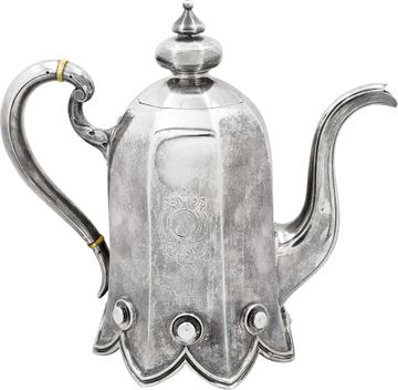 Sazikov- rare and collectiable 4 piece silver tea set
