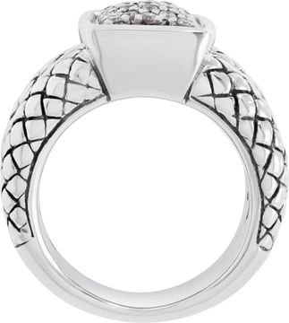 Scott Kay sterling silver ring with diamonds. 0.23 carats in diamonds