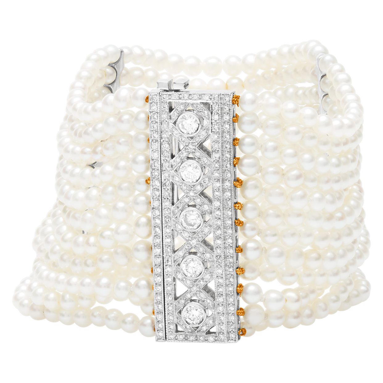 ブレスレット [VINTAGE HOLLYWOOD] Basic Pearl Bracelet VINTAGE HOLLYWOOD□Basic Pearl Bracelet ブレスレット