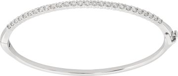 Semi-eternity diamond bangle with 1 carat in brilliant round cut diamonds set in 18k white gold Semi-eternity diamond bangle with 1 carat in brilliant round cut diamonds set in 18k white gold Bracelet Collection