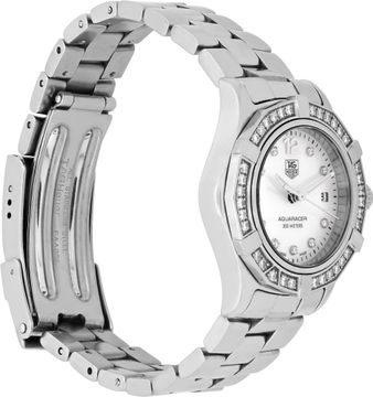 Tag Heuer Aquaracer WAF1416 Stainless Steel Pearl White dial 27mm Quartz watch