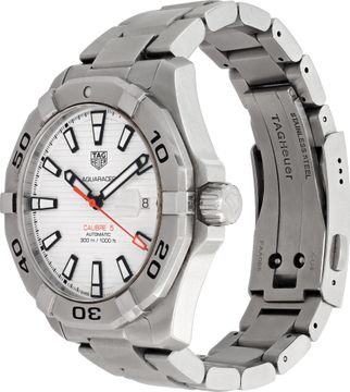 Tag Heuer Aquaracer "Calibre 5" way2013 Stainless Steel White dial 43mm Automati
