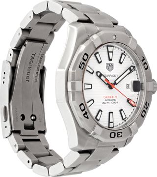 Tag Heuer Aquaracer "Calibre 5" way2013 Stainless Steel White dial 43mm Automati