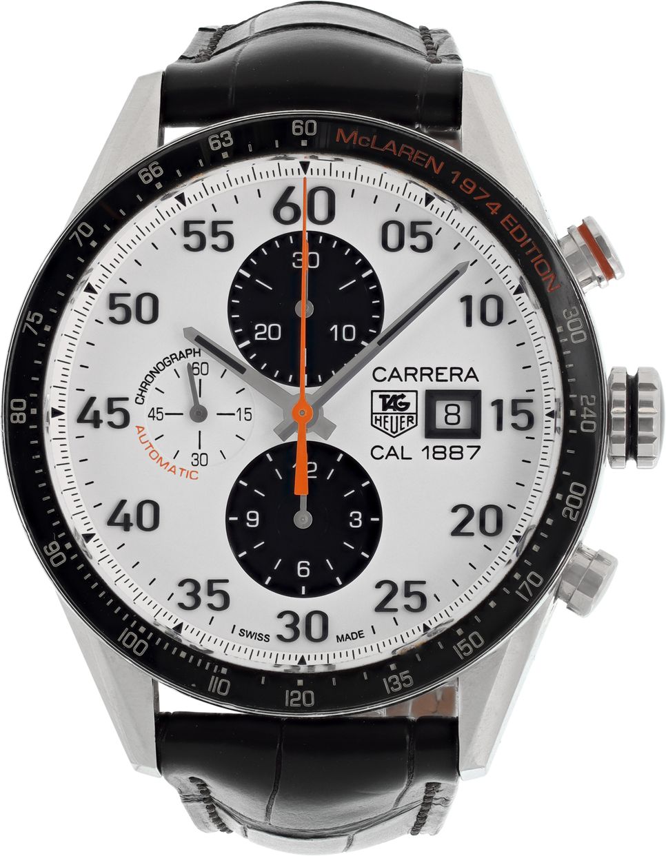 TAG Heuer Carrera 自動巻き腕時計 Preowned Tag Heuer Carrera CAR2A12 Stainless Steel 43mm | Gray & Sons