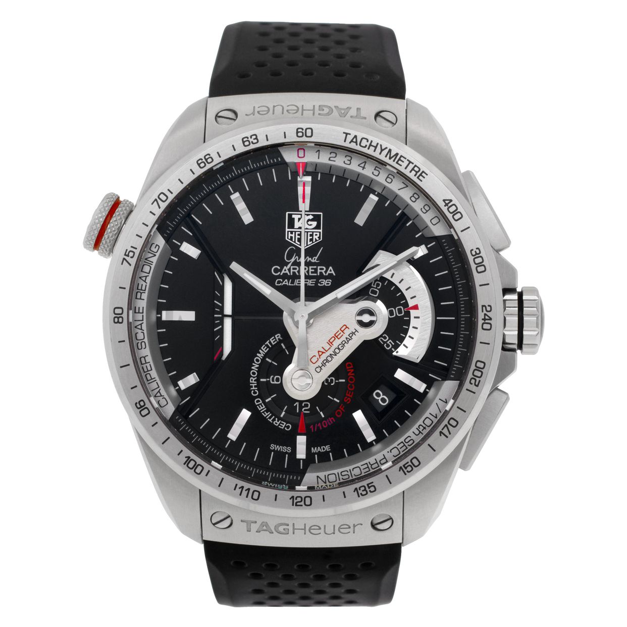 Pre-owned Tag Heuer Carrera CAV5115.FT6019 Stainless Steel