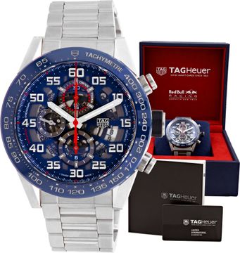 Tag Heuer Carrera in stainless steel Tag Heuer Carrera 45mm WKV9921 Mens Watch Collection