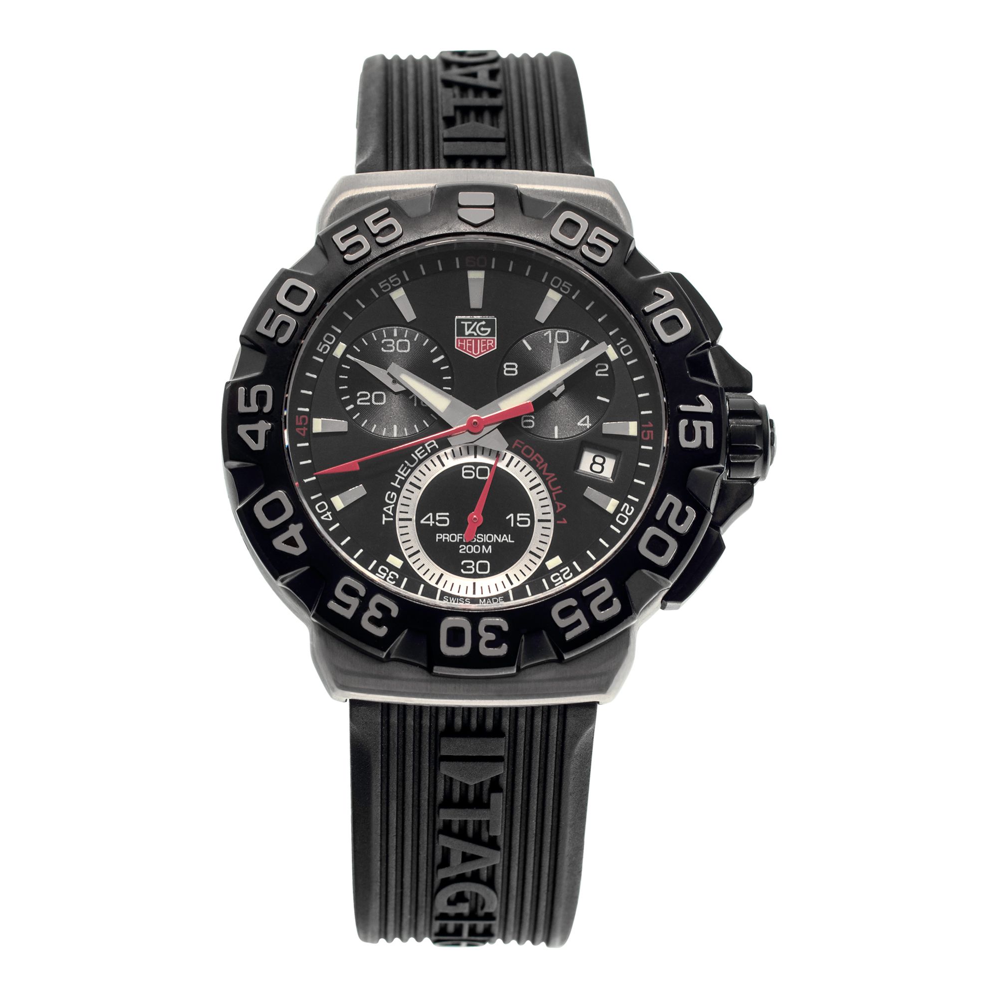 stainless steel tag heuer cah1110 rubber strap