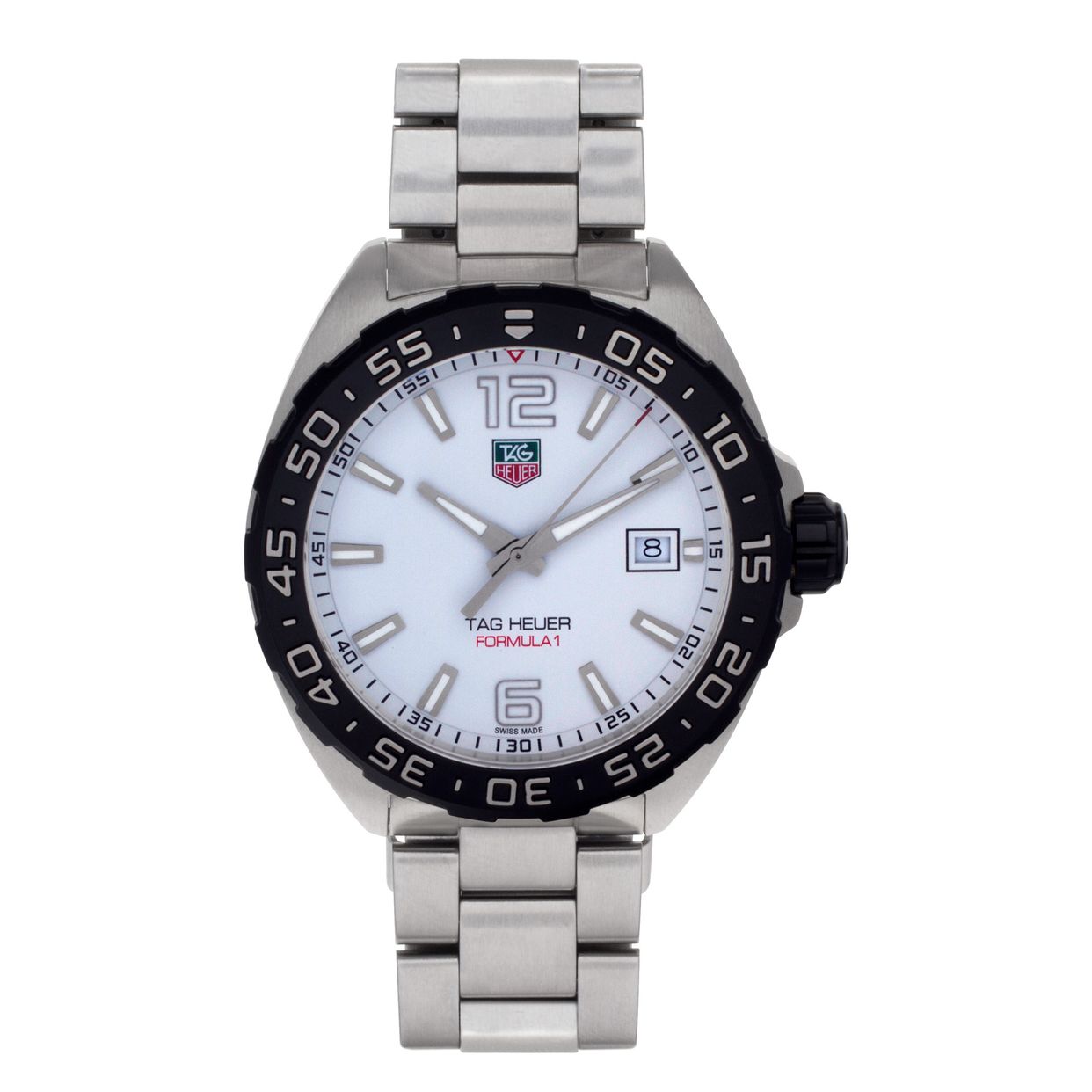 Used Tag Heuer Formula 1 WAZ1111 Stainless Steel White dial