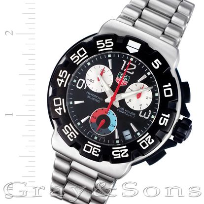Pre-owned Tag Heuer Formula 1 XF6176 stainless steel 41mm