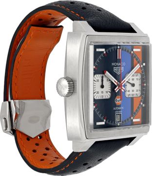 Tag Heuer Monaco CAW211R Stainless Steel 39mm auto watch