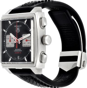 Tag Heuer Monaco Calibre 12 CAW2114 Stainless Steel 39mm auto watch
