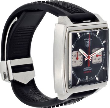 Tag Heuer Monaco Calibre 12 CAW2114 Stainless Steel 39mm auto watch