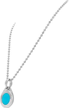 Tamara Comolli turquoise and diamond necklace in 18k white gold