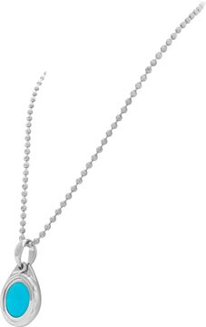 Tamara Comolli turquoise and diamond necklace in 18k white gold