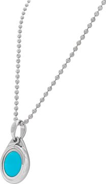 Tamara Comolli turquoise and diamond necklace in 18k white gold