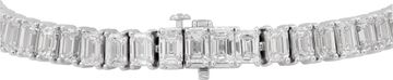 Tennis Bracelet with diamonds in platinum