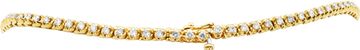Tennis Necklace crafted in 14k yellow gold with approximately 4.5 carats.