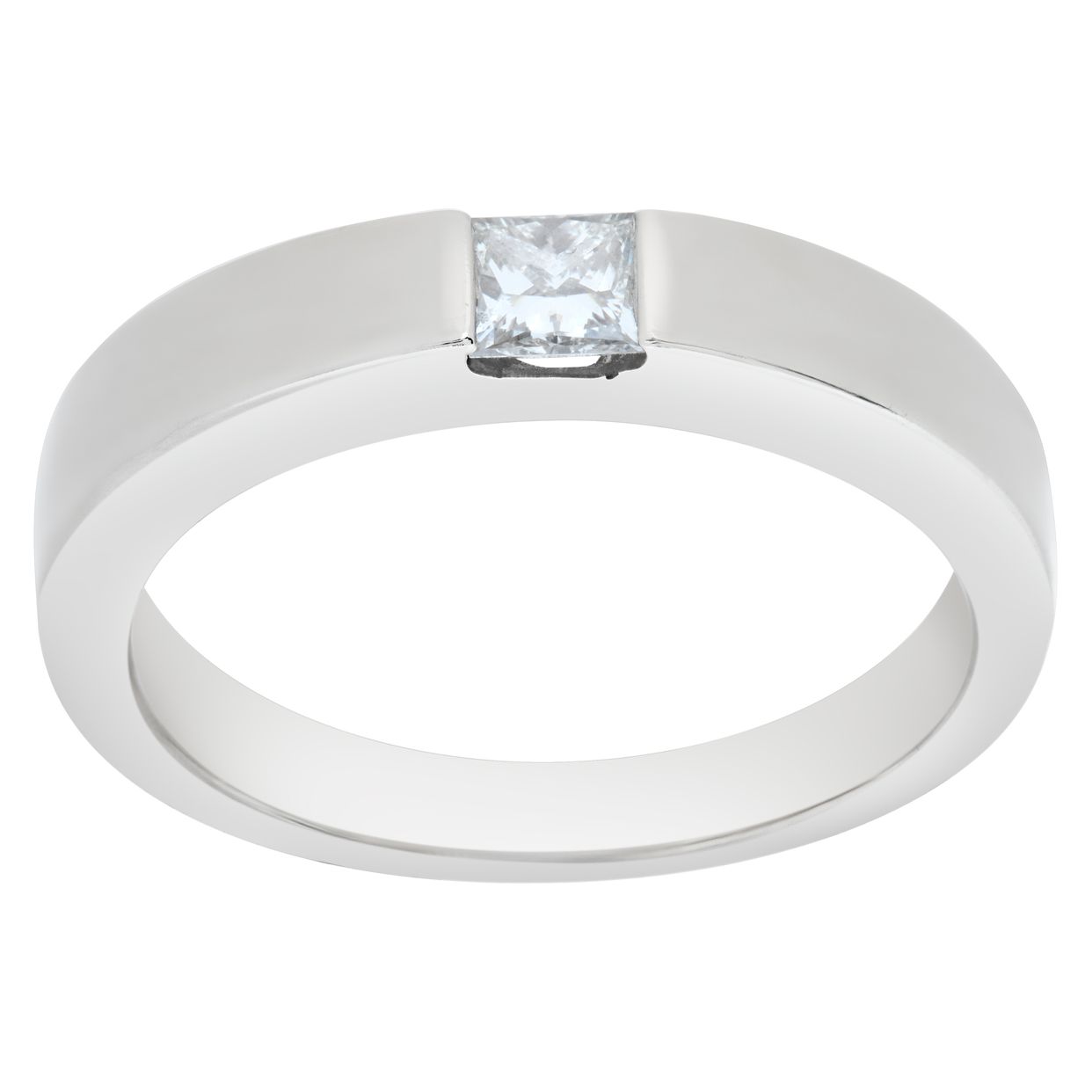Tension Set Princess Cut Diamond ring. 0.25 carat diamond.