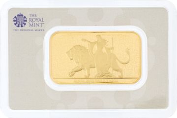 The Royal Mint 1 oz bar of 999.9 fine gold The Royal Mint 1 oz bar of 999.9 fine gold