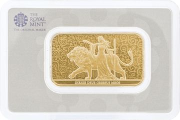 The Royal Mint 1 oz bar of 999.9 fine gold The Royal Mint 1 oz bar of 999.9 fine gold