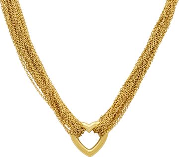 Tiffany & Co. 18k yellow gold multistrand heart toggle necklace Tiffany & Co. 18k yellow gold multistrand heart toggle necklace Necklace Collection