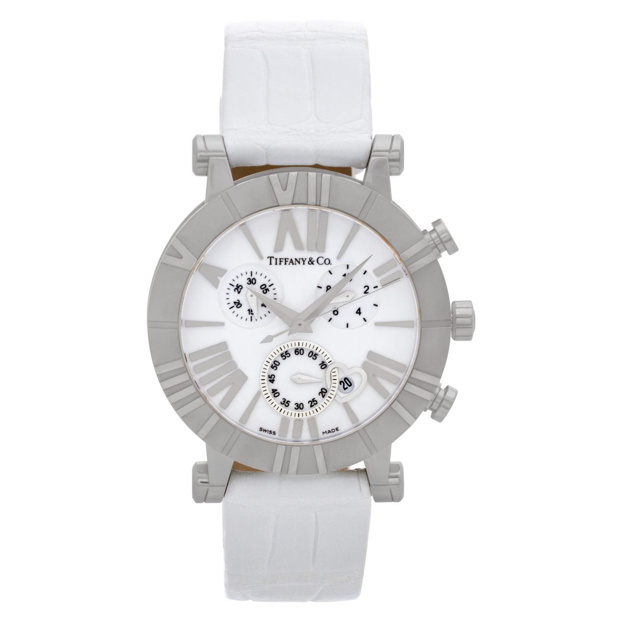 Pre-owned Tiffany & Co. Atlas ceramic 36mm Quartz watch |