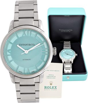 Tiffany & Co. Atlas SKU 75417640 Stainless Steel 38mm auto watch Tiffany & Co. Atlas 38mm SKU 75417640 Mens Watch Collection