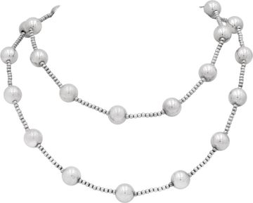 Tiffany & Co. Ball Bead Necklace in .925 sterling silver 36''