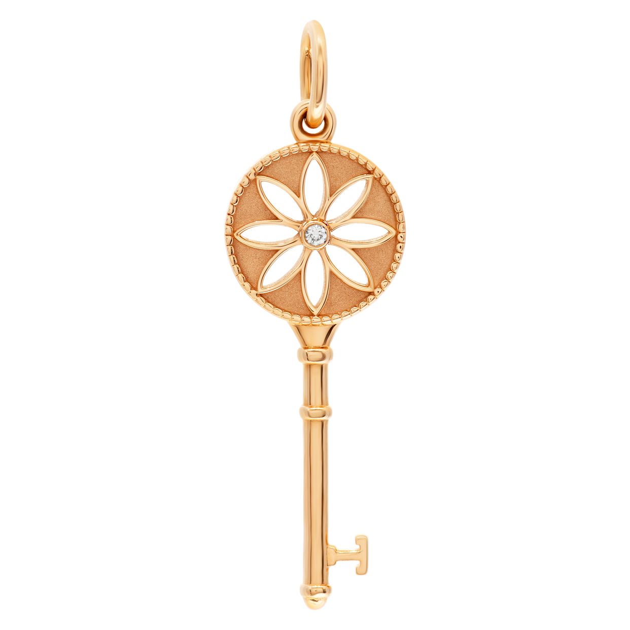 Tiffany & Co. デイジーキー チャーム Tiffany & Co. Daisy Key charm in 18k rose gold | Gray & Sons Jewelers