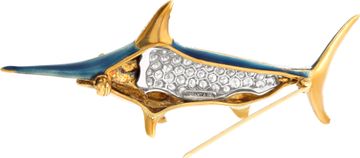 Tiffany & Co. diamond & enamel Swordfish brooch Tiffany & Co. diamond & enamel Swordfish brooch