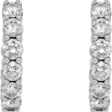 Tiffany & Co. Diamond Hoop Earrings in platinum
