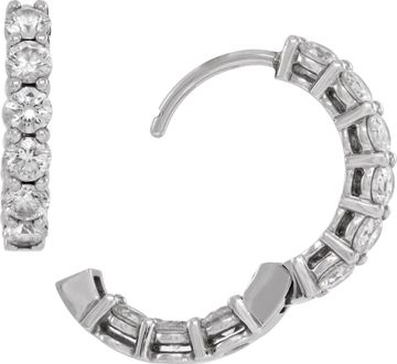 Tiffany & Co. Diamond Hoop Earrings in platinum