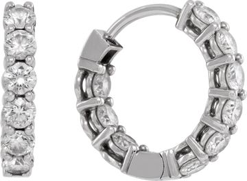 Tiffany & Co. Diamond Hoop Earrings in platinum