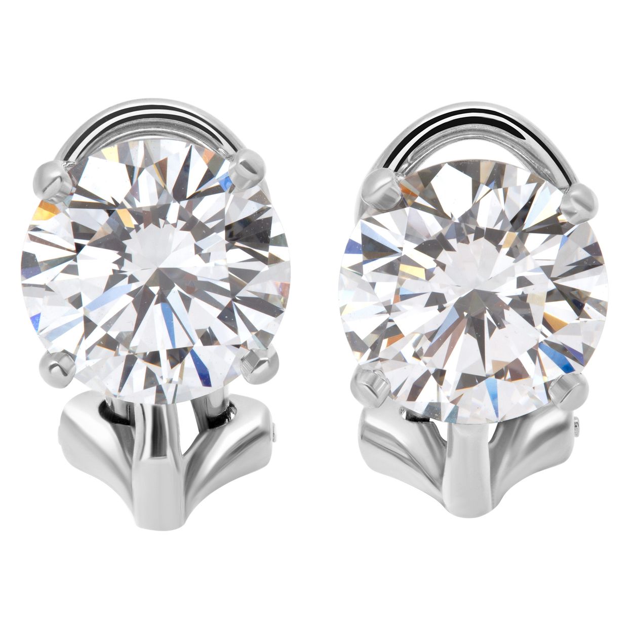 Tiffany & Co_ピアス_White Gold with diamonds 0.09 ct Tiffany & Co. diamond platinum X earrings | Gray & Sons Jewelers