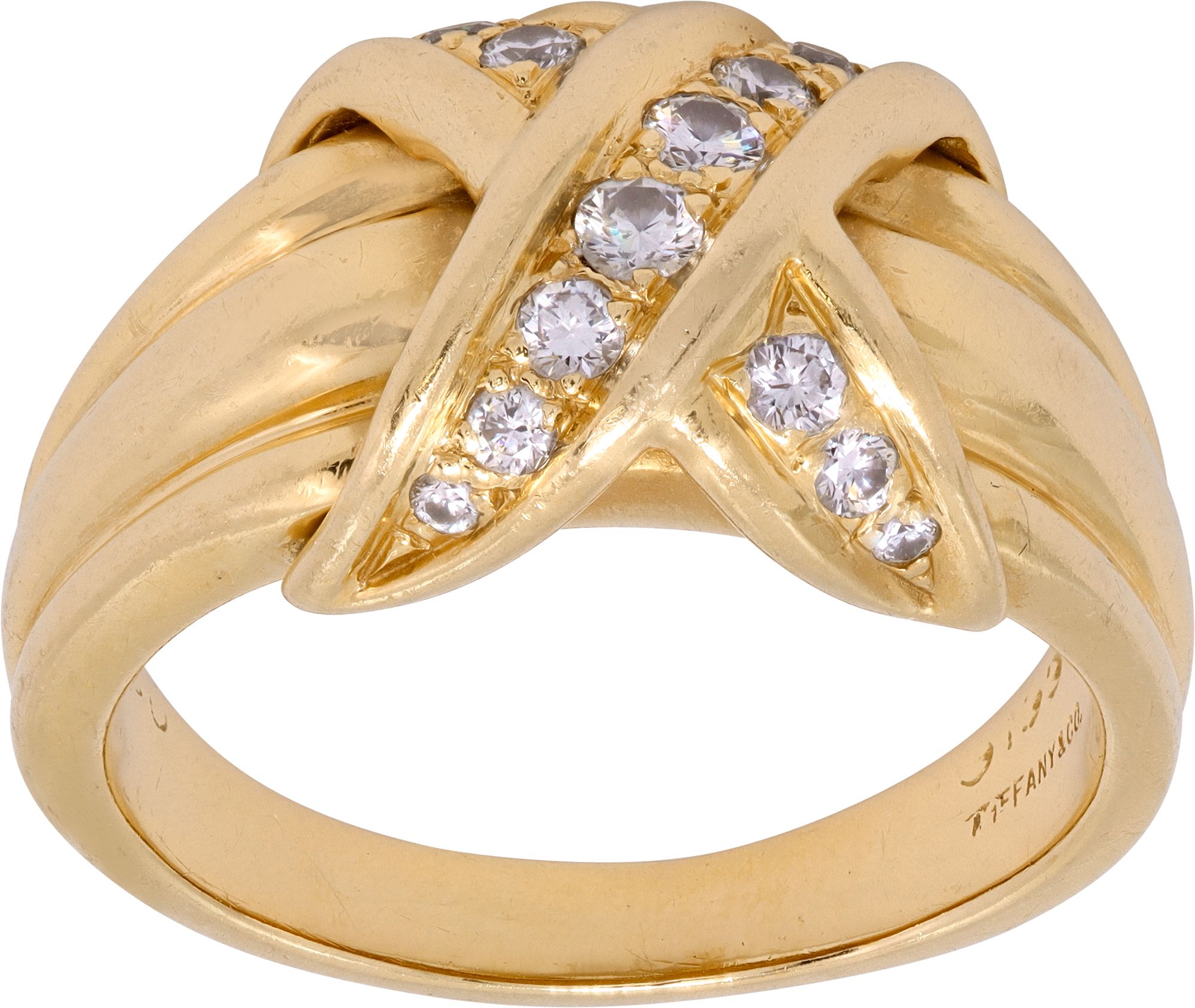【h-318791130】Tiffany & Co. tiffany_and_co_diamond_x_ring_