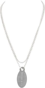 Tiffany & Co. dog tag necklace in sterling silver